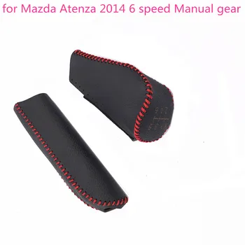 

Car Gear Head Shift Knob Protection Cover Case Accessories for Mazda Atenza 2014 6 speed Manual gear