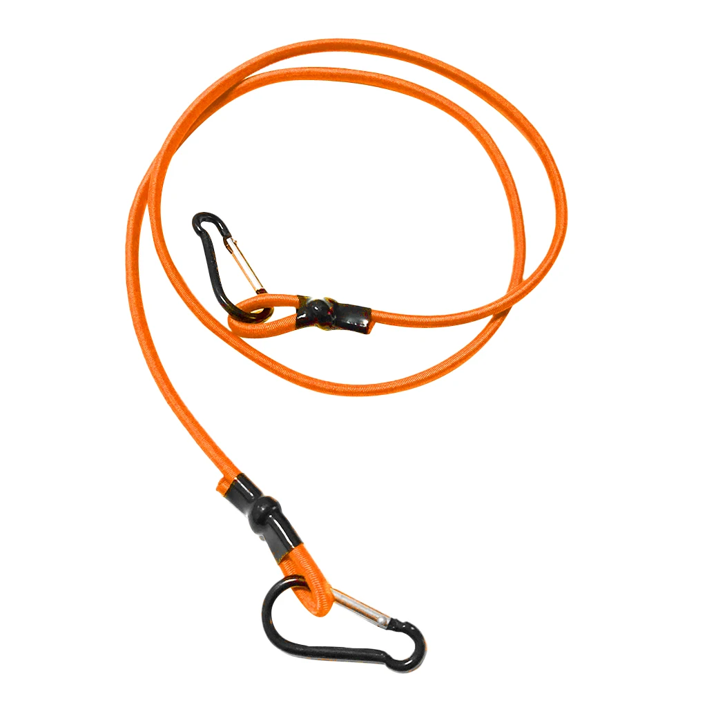 3ft Elastic Kayak Canoe Tow Leash Tow Line Secure Lanyard With 2 Carabiners Kayak Safety Lanyard Kayak Accessories