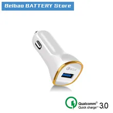 QC3.0 автомобильный зарядный кабель Автомобильное зарядное устройство QC 3,0 быстрая зарядка автомобильное зарядное устройство с одним портом Мини Автомобильное зарядное устройство