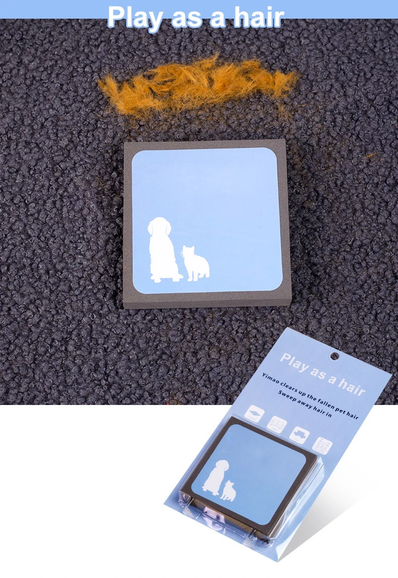Pet Hair Cleaning Block Play As a Hair Seat Sofa Carpet Cushion Rug Cat Dog Hair Cleaning Brush Foam Carpet Hair Fur Remover (1)