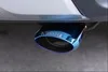 Автомобильный наконечник выхлопной трубы глушитель для mitsubishi outlander 2013-, нержавеющая сталь, автомобильные аксессуары - Цвет: Blue