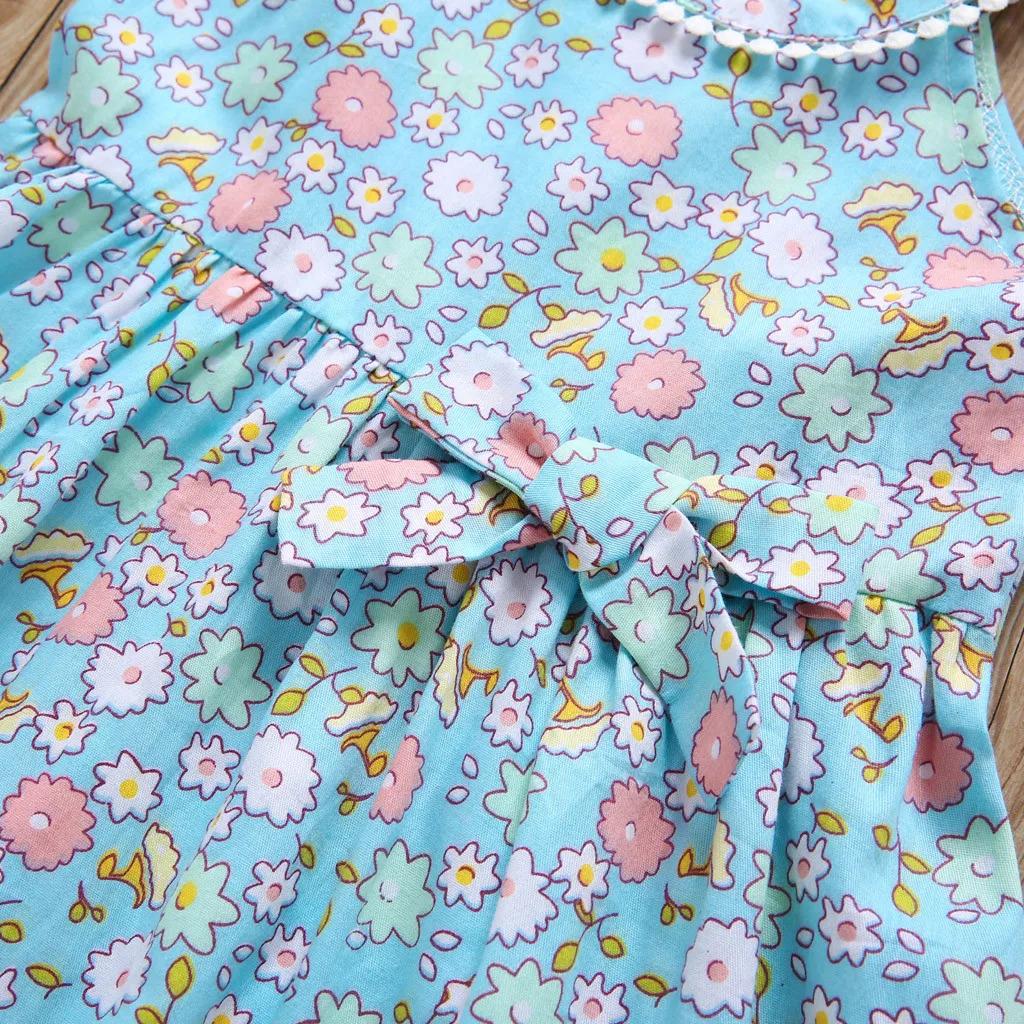 Лидер продаж, летние платья с вышивкой для маленьких девочек детское платье наивысшего качества с аппликацией в виде Милых птиц, новое платье# p6