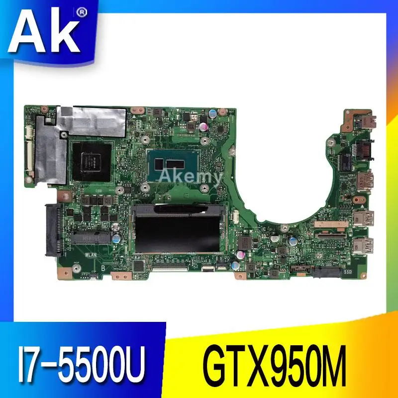 AK K501LX материнская плата для ноутбука ASUS A501L V505L K501LX K501LB K501L K501 Тесты оригинальная материнская плата 4G Оперативная память I7-5500U GTX950M