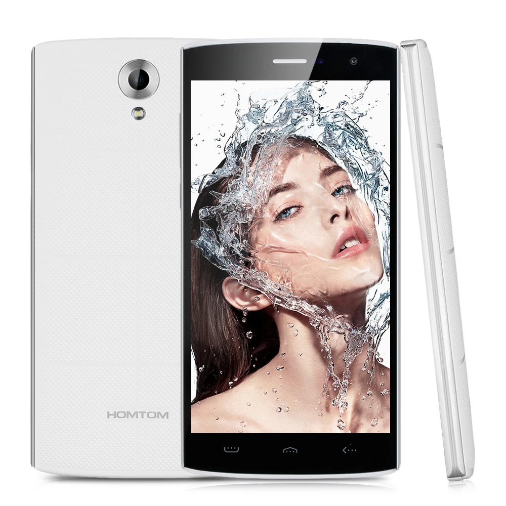 HOMTOM HT7 smartphone Quad Core 1280x720 HD video play 3000mAh black white color 1GB RAM 8GB