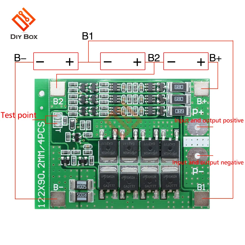 3S 25A 18650 Защитная плата для литиевой батареи BMS PCM с блоком баланса модуль защиты от короткого замыкания