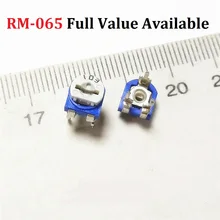 Résistance réglable, 20 pièces, 10K 1K 2K 5K 20K 50K 100K 200K 500K 1M 100R 200R 500R RM065