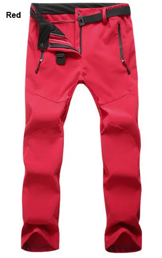 Woman Winter Waterproof Fishing Trekking Softshell Fleece Outdoor Hiking Pants Travel Camping skiing Thermal Trousers 3XL P5W