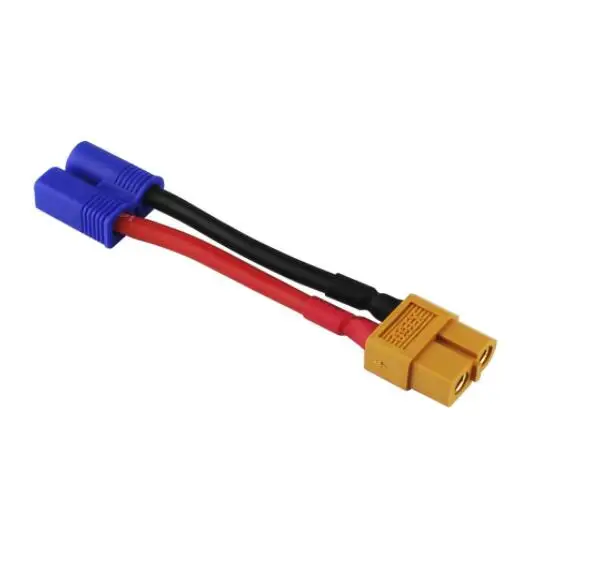 

EC3 Male To XT-60 / XT60 Female Adapter Connector Cable on Zippy / Turnigy 14AWG FUSEW-114