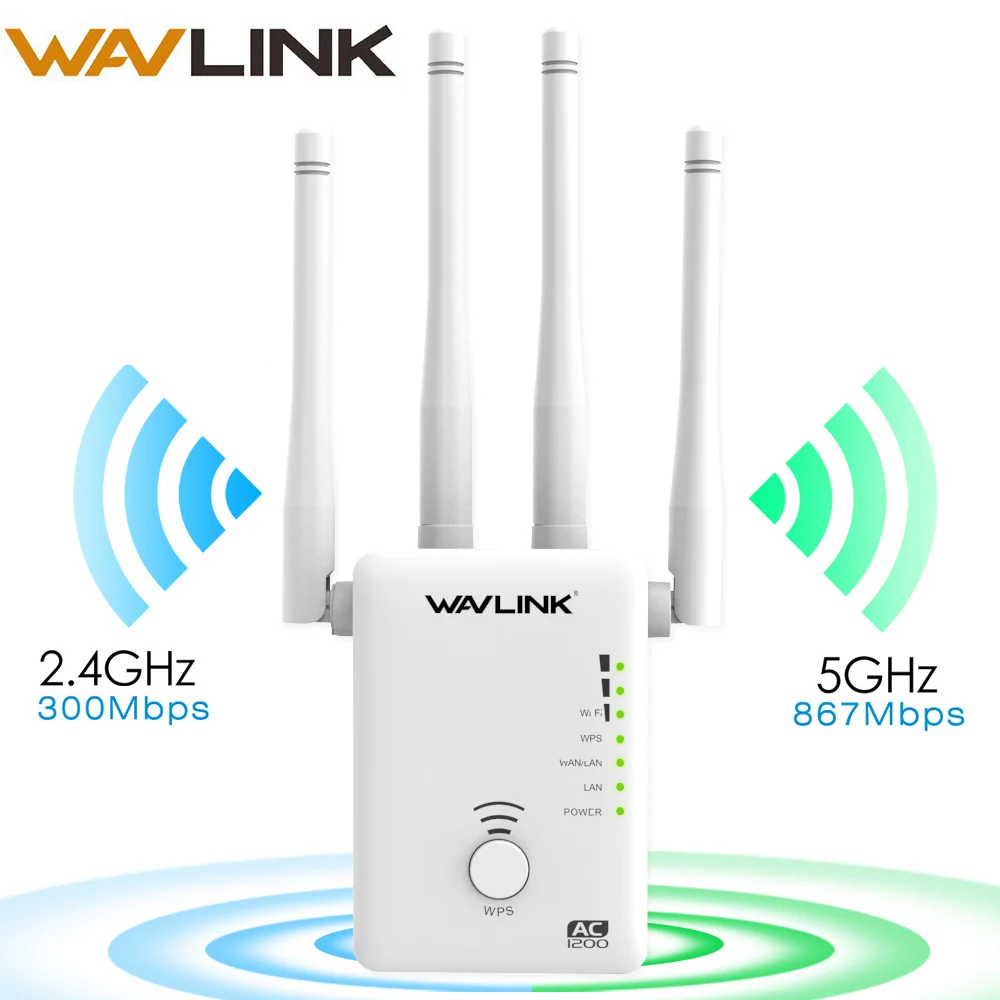 

Wavlink 802.11ac Wireless Wifi Repeater/Router 5Ghz 1200mbps Dual-band WIFI Network Extender wi-fi Amplifier Long Range booster