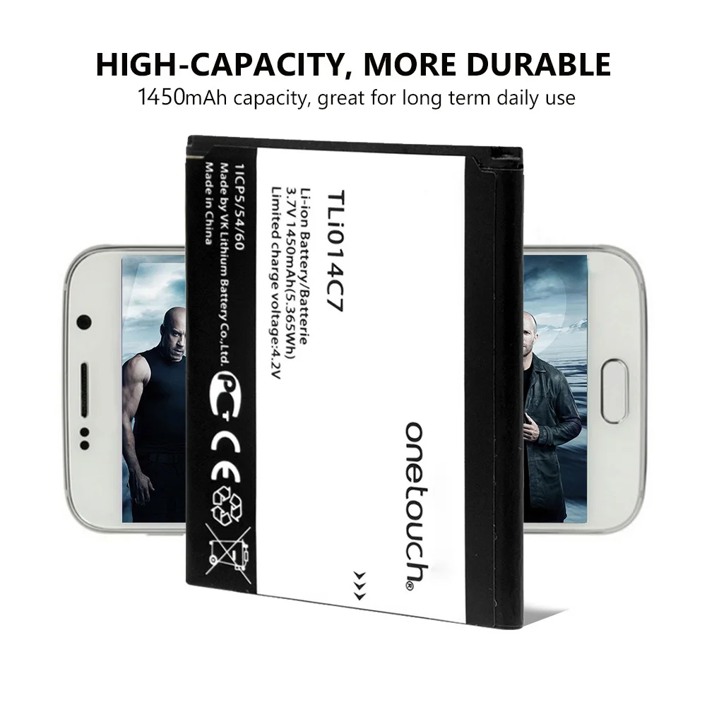 3 7 V 1450mAh TLi014C7 мобильный телефон аккумулятор для Alcatel OneTouch Pixi First 4024D 4024X 4 0 &quotOne Touch li
