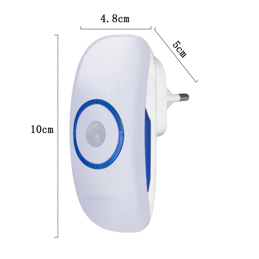 ЕС штекер беспроводной светодиодный ночник корпус инфракрасный датчик движения из PIR ночной Светильник для маленьких детей спальня аварийный светодиодный светильник 4 шт. в упаковке