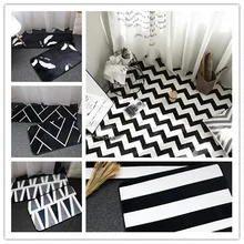 Черный и белый коврик для пикника на открытом воздухе/детский коврик для ползания/игровой коврик/Коврик для йоги, ковры для спальни для гостиной, домашние утолщенные коврики