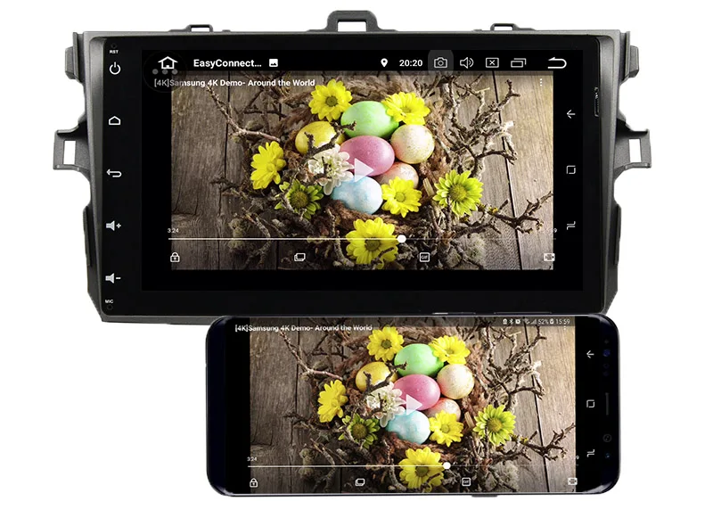 Clearance Belsee 9" IPS Screen for Toyota Corolla 2007-2011 Android 8 Car Radio Stereo GPS Navigation Mirrorlink Bluetooth WiFi Autoradio 4