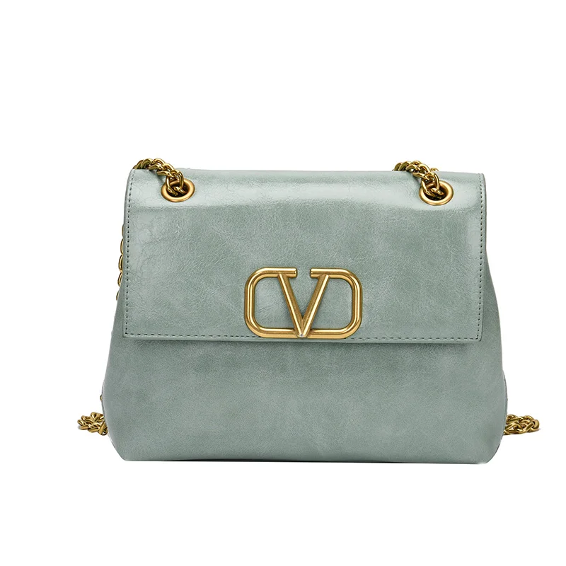 

2019 fashionable new style cross-body bag with fashionable texture chain style single shoulder bag