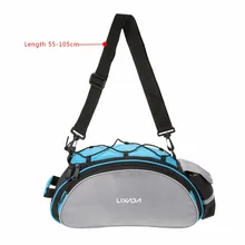 Nosii Large Capacity MTB Bike Bicycle Cycling Rear Back Seat Saddle Storage Bag Rainproof Bag With Shoulder Strap