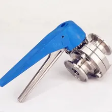 " 25 мм SS304 Нержавеющая сталь санитарно Tri зажим клапан-бабочка пива