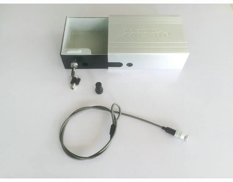 Portable Car Safe Box Key Lock Safes Jewelry Cash Pistol Storage Boxes Aluminum alloy Security Strongbox With Wire Rope Fixed (10)