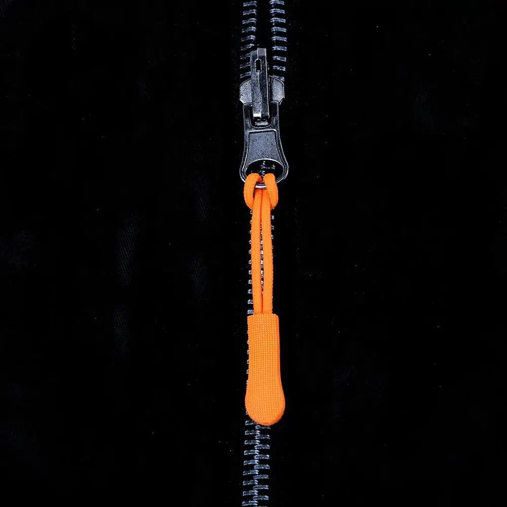 10 шт. цветной шнур молния Pull Apparel тактический рюкзак аксессуары застежка-молния DIY молния головка шнур веревка ремешок для телефона слайдер