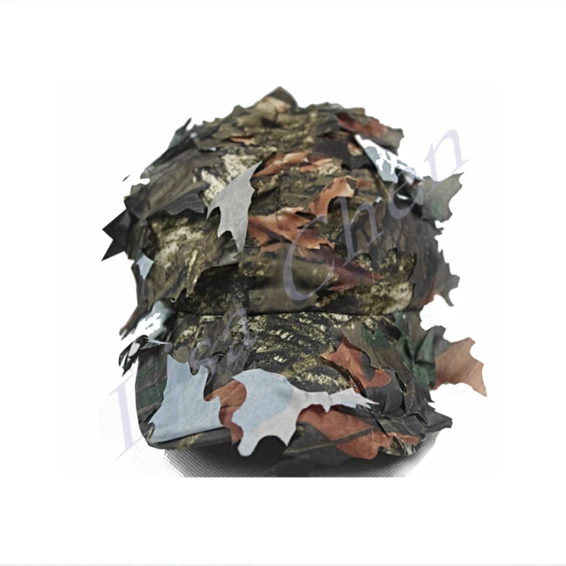 

Three D bionic bionic camouflage hunting camouflage cap hat camouflage cap hat leaves camouflage hat Birding