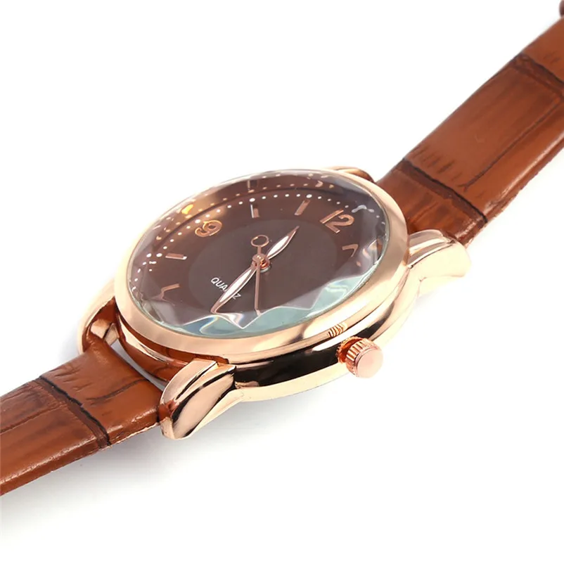 Casual Women Watches Bracelet Watch Ladies leather band alloy Analog Quartz Round Wrist Watch clock Relogio Masculino Y19 (5)