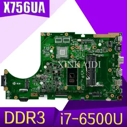 X756UA материнская плата для ноутбука ASUS X756UAK X756U X756UA X756UWK X756UX плата i7-6500U DDR3 слот для карт памяти