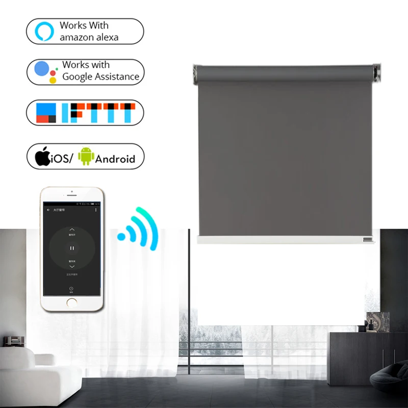 Новое поступление оригинальный трубчатый двигатель Dooya DM35F Wi Fi Alexa Google home для