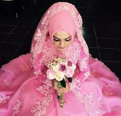 45+ Wedding Dress Hijab Pink
 Images