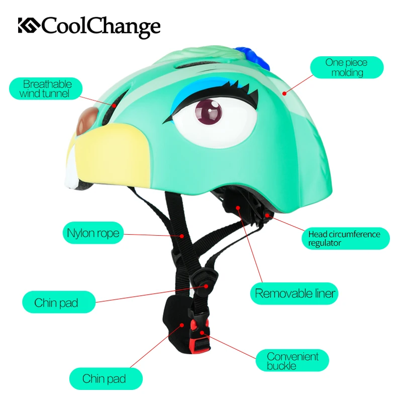 Шлем велосипедный CoolChange для мальчиков и девочек детский шлем из поликарбоната