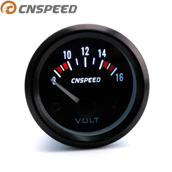 

CNSPEED 2"52mm 12V Car Auto Voltage Gauge 8~16V Voltmeter Car Instruments Racing Meter with Gauge Bracket Volt