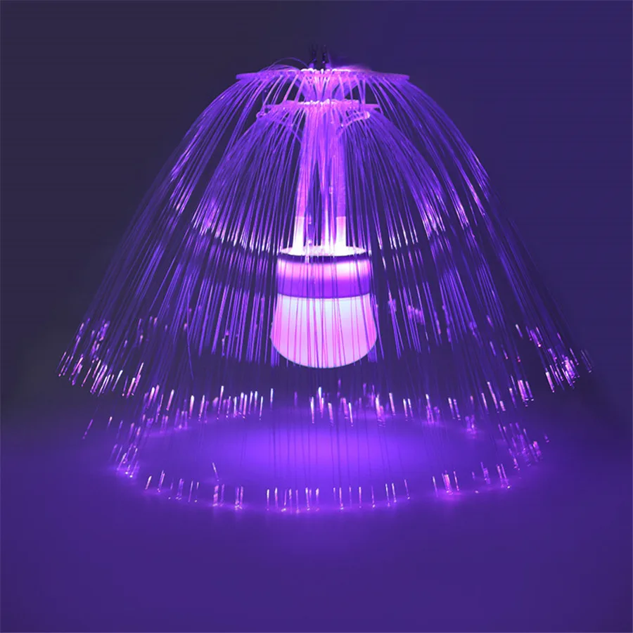 Thrisdar 60 см светодио дный LED оптическое волокно Медузы Фея свет Строка Гирлянда открытый праздник свадьба Оптическое волокно педант