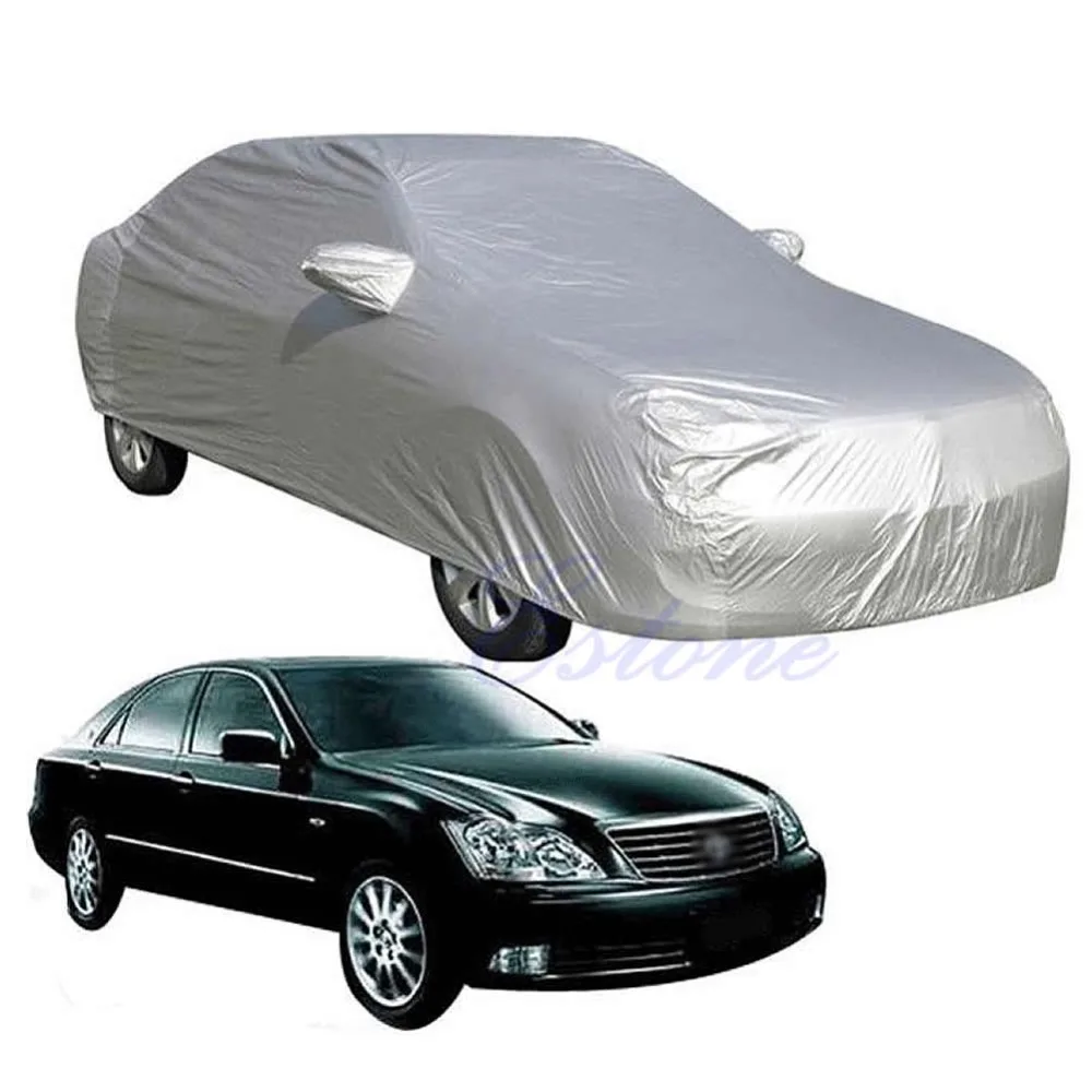 

Free delivery New High Quality 1 Pc Auto Car Waterproof Sun UV Snow Dust Rain Resistant Protection Full Car Cover Size XXL