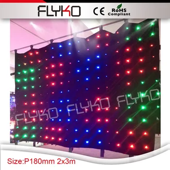 

Free shipping led personalize the soft curtain of the video led video curtain