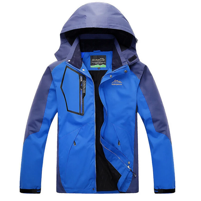 Mountainskin 5XL Men's Spring Fleece Softshell Jackets Outdoor Sports Waterproof Coats Hiking Camping Trekking Male Jacket RM019