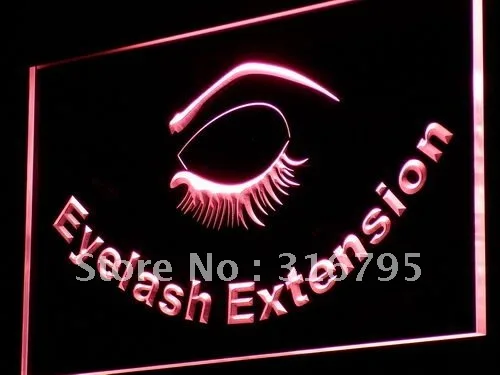 

i958 Eyelash Extension Beauty Salon LED Neon Light Sign On/Off Switch 20+ Colors 5 Sizes