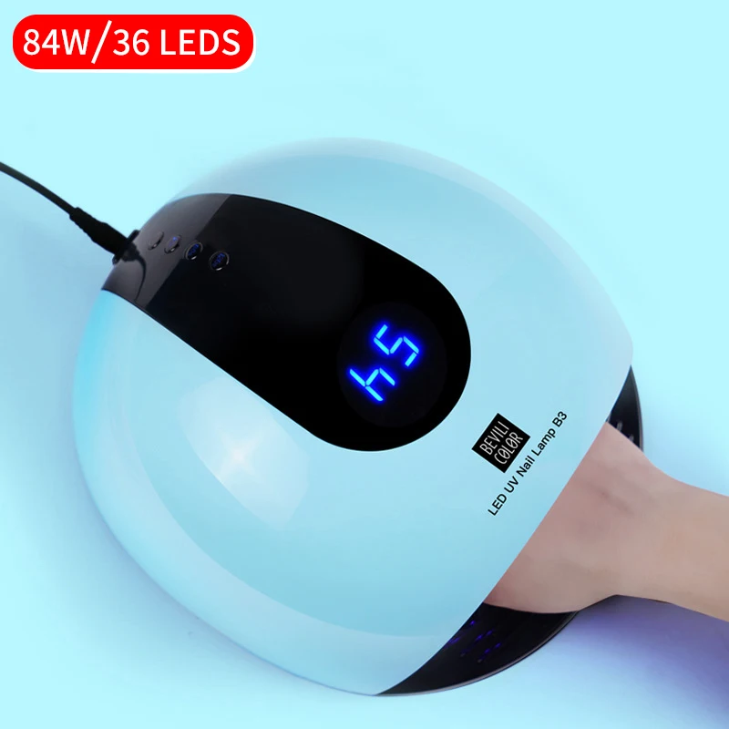  80W UV LED Lamp For Nails Dryer 10s/30s/60s/120s Timer LCD Display Infrared Sensing 36 Leds UV Lamp - 32959839977