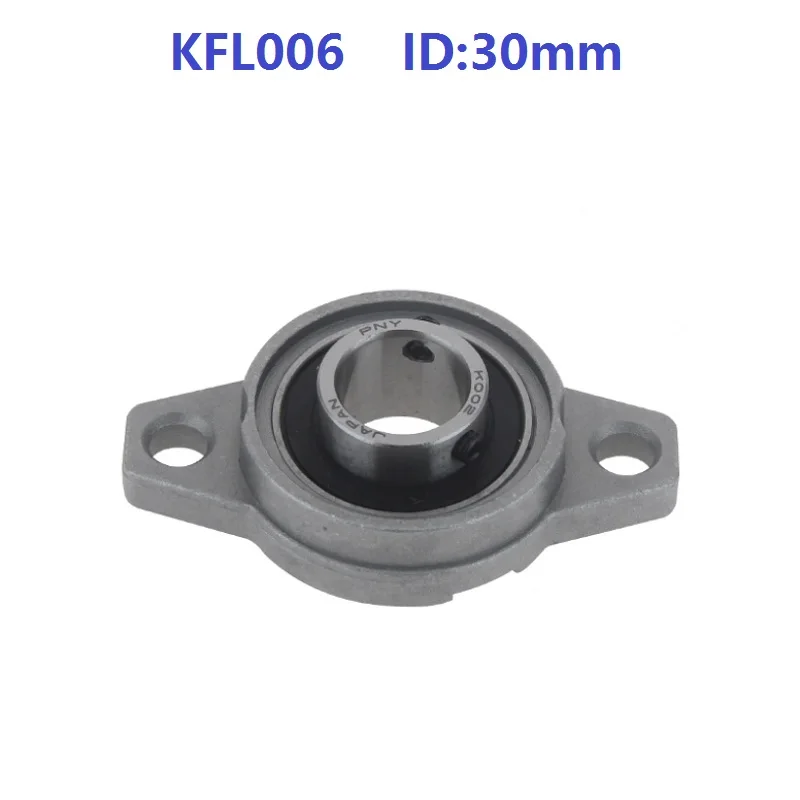 

20pcs/lot KFL006 30mm Bore Diameter Zinc Alloy Bearing Units 30 mm Flange Pillow Block Bearing bracket For CNC FL006