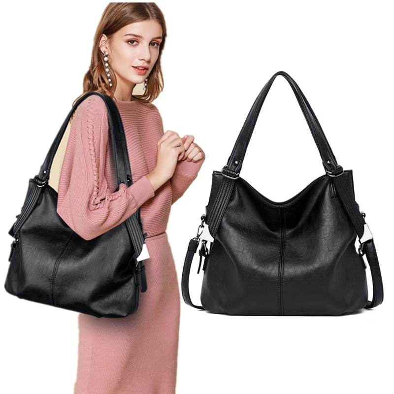  2019 New Fashion Women Leather Handbags Female Genuine Leather Shoulder Crossbody Bag Ladies Large  - 32985864994