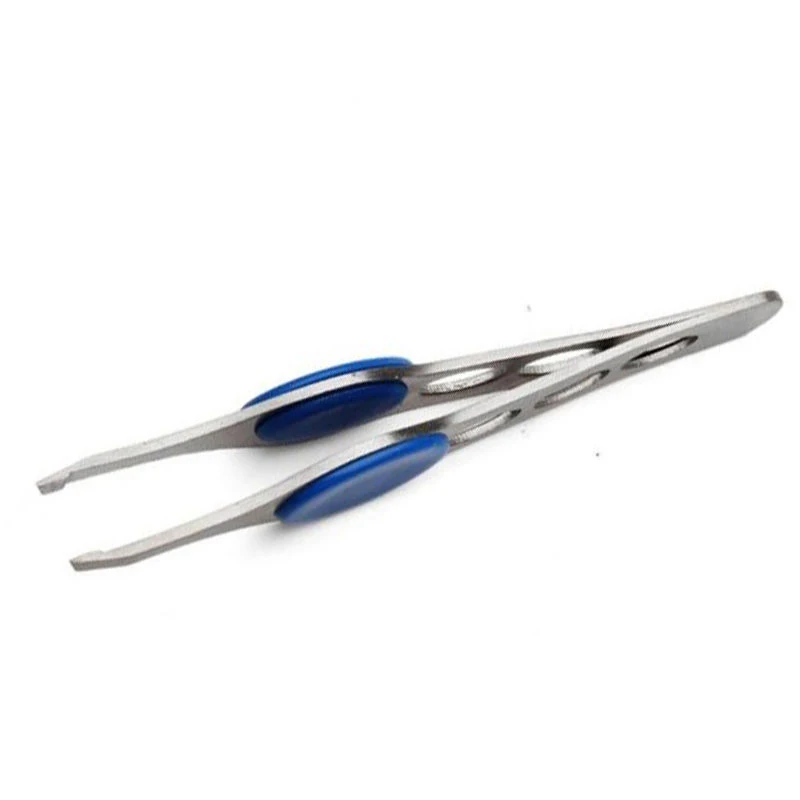 1pc Beauty Women Eyebrow Tweezer Stainless Steel Slanted Tip Eyebrow Tweezer Hair Removal Clip Random Color Mayitr