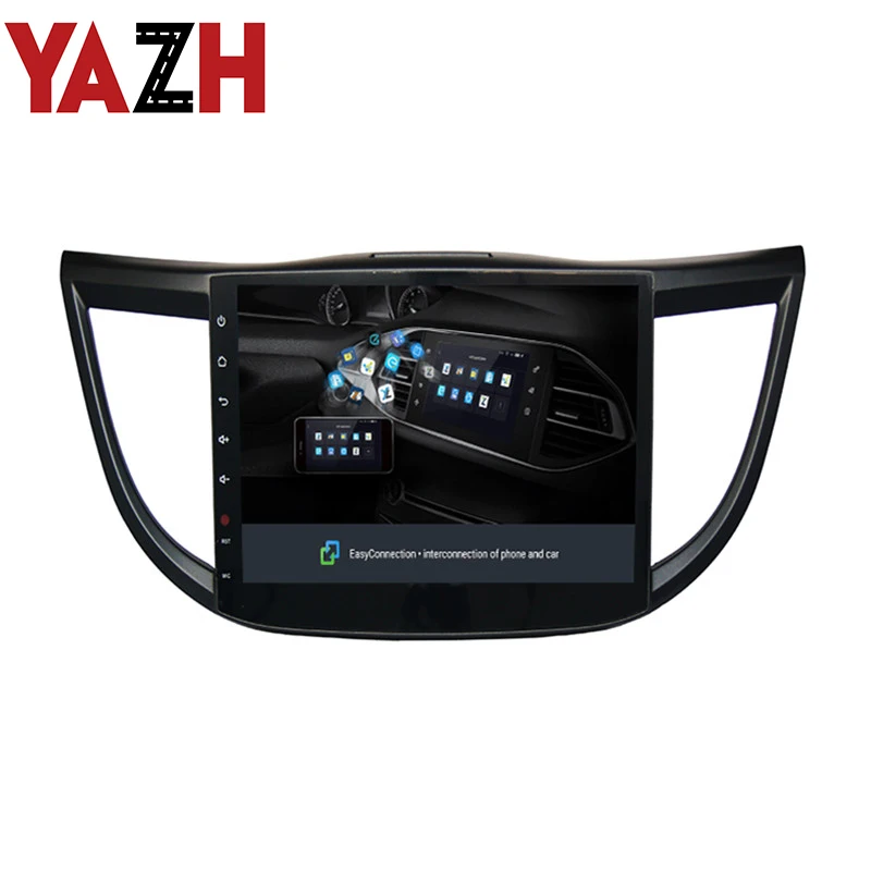 Discount YAZH 1 din 10 Inch HD Capacitive Touch Screen for Honda CRV 2013 2014 Auto Car Radio Crv Stereo  Audio Video BT GPS Navigation 1