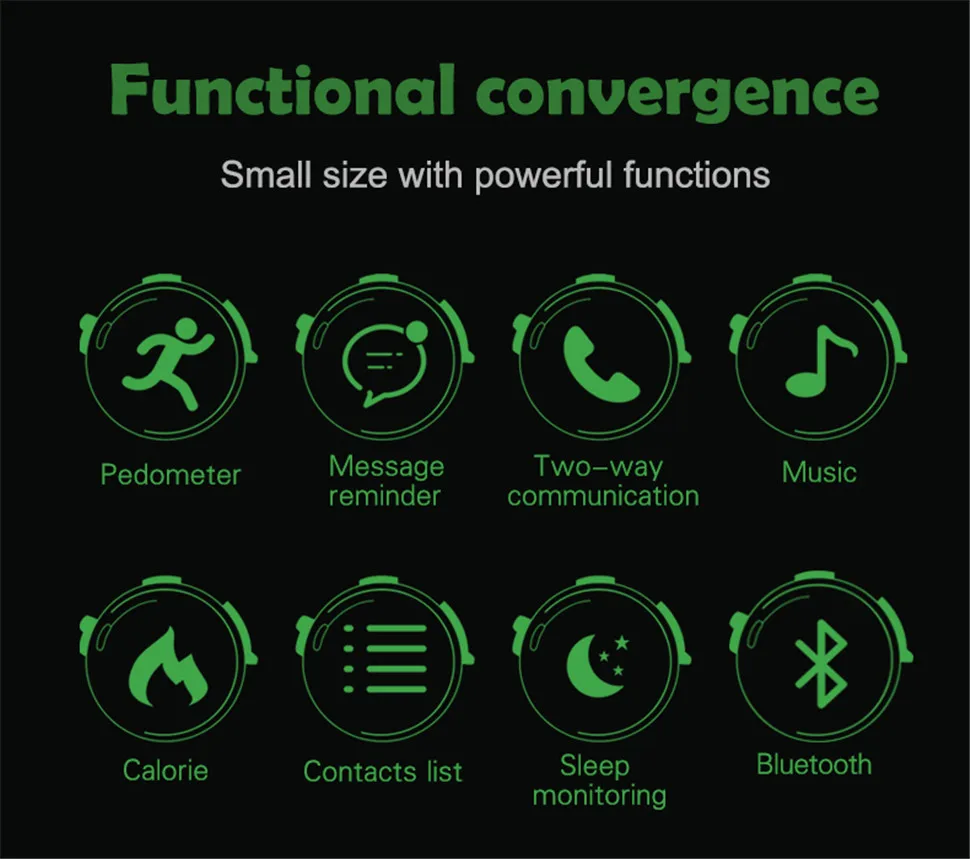 YKSO Bluetooth Talk band Pedometer activity tracker DF22 Smart Wristband Answer Call Talk band For IOS Android Phone (17)