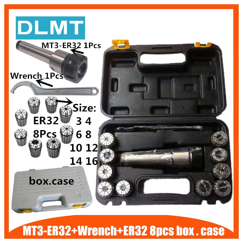 BT30 BT40 NT30 NT40 MT4 MT3 MT2 C25 C32 ER32 8PC фрезерный токарный станок Цанга Зажимной патрон Набор