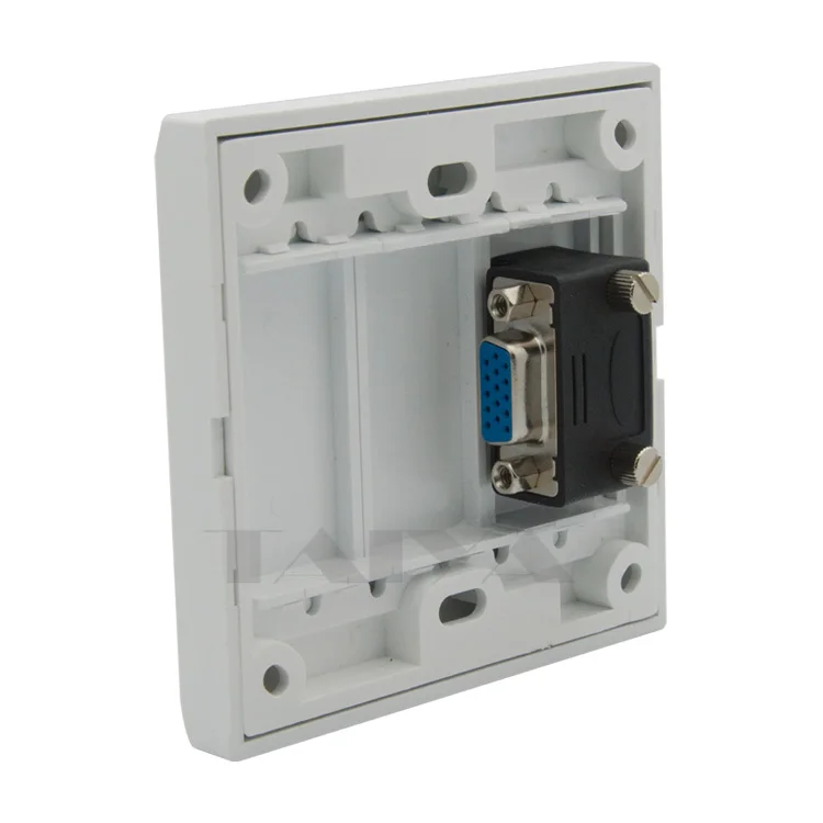 Настенная пластина VGA с углом бокового разъема гнездо гнездо|vga wall plate|wall platevga |