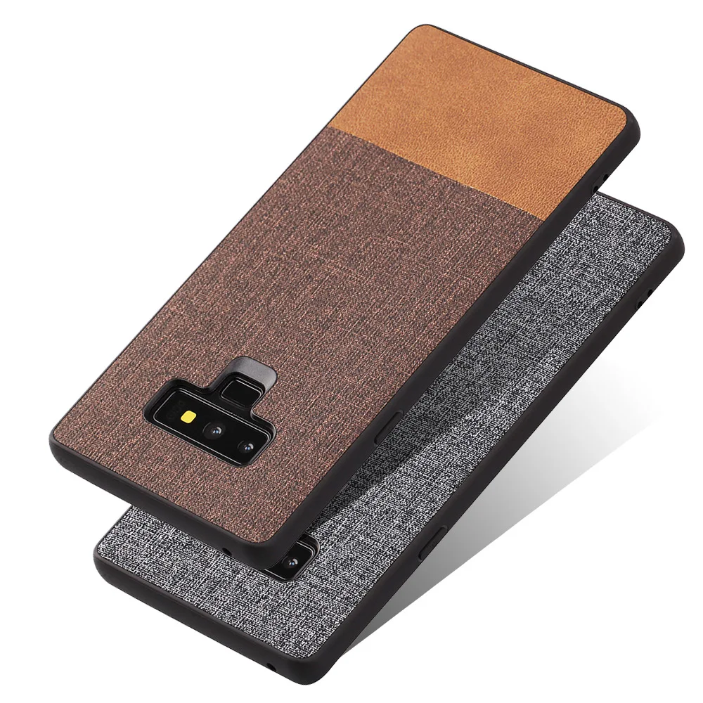 

For Samsung Galaxy Note 9 Case Note9 Capa Luxury 100% Brand New Silicone Edge Fabric Retro Back Cover For Samsung Note 9 Case