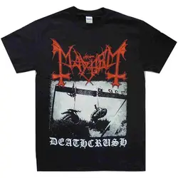 Mayhem Deathcrush черная рубашка Размеры s m l xl официальный Металл футболка группа футболка новый