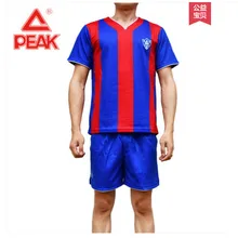 Футбол Униформа с короткими рукавами мужские летние v-образным вырезом взрослых конкурс обучение Униформа униформ DIY печати номер пик