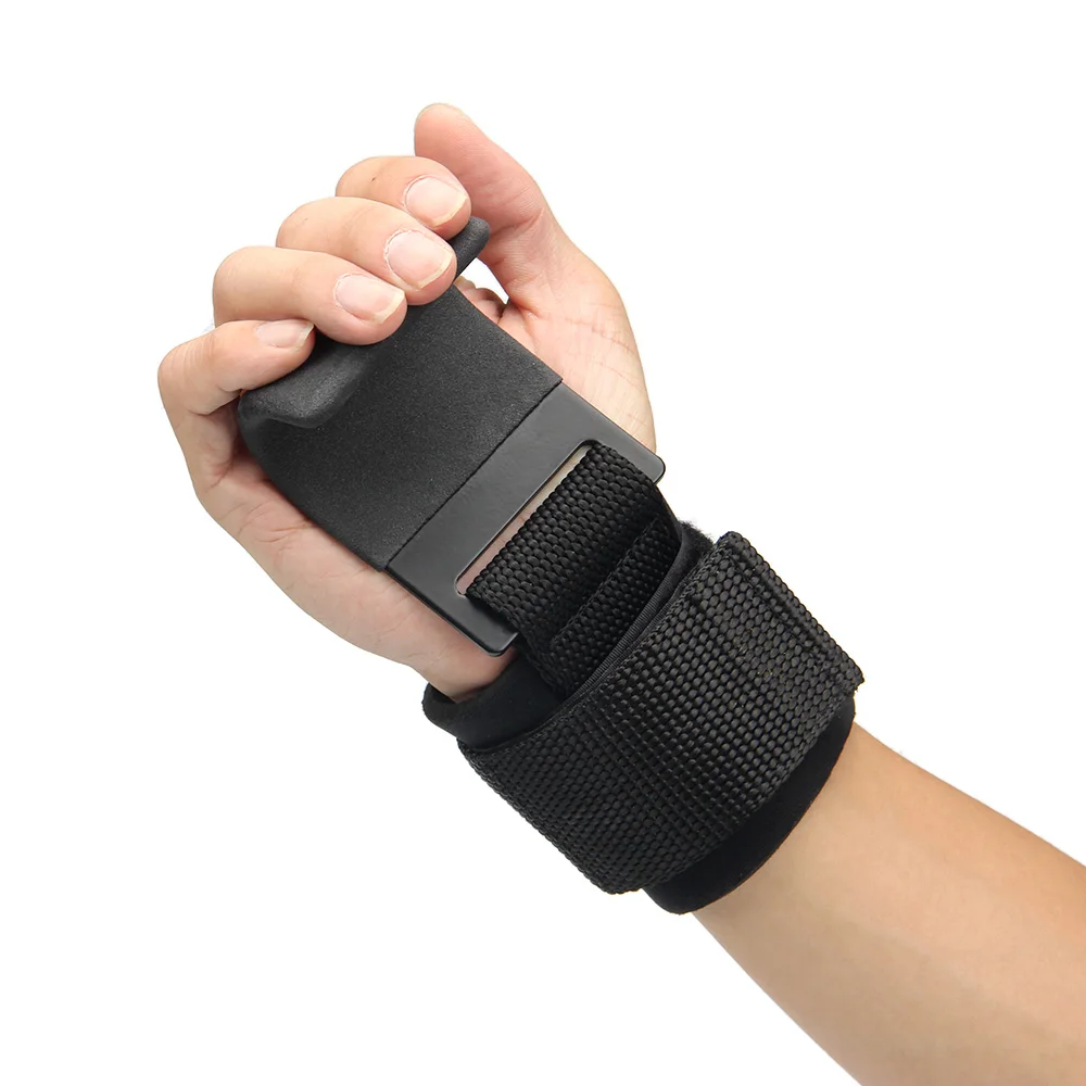 

1 PCS Power Weight Lifting Hooks Pull up Hand Wraps Gym Training Workout Dumbbell Grips Power Lifting Hooks