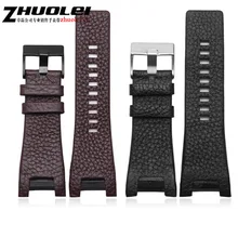 32*17mm noir brun en cuir véritable avec fermoir en acier inoxydable bracelet bracelet Dédié hommes fit Diesel DZ4246 DZ1273b Bracelet