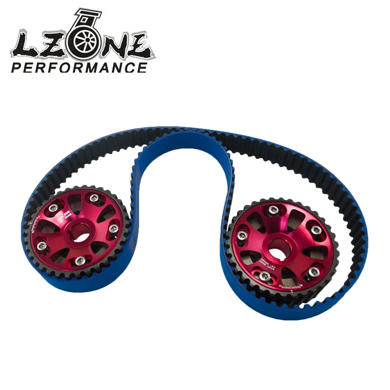 

LZONE - HNBR Racing Timing Belt Blue+Aluminum Cam Gear Red For B16A 99-00 Civic Si 94-97 Del Sol VTEC DOHC JR-TB1001B+6532R