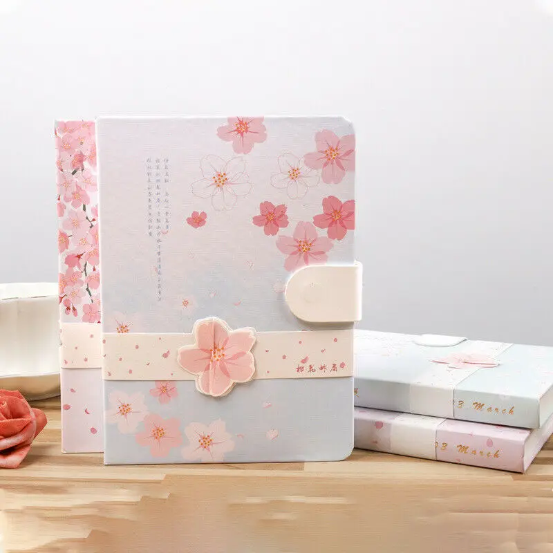 

Creative Cherry Series Hardcover Notebook A5 Hand Book Magnetic Buckle Notebook