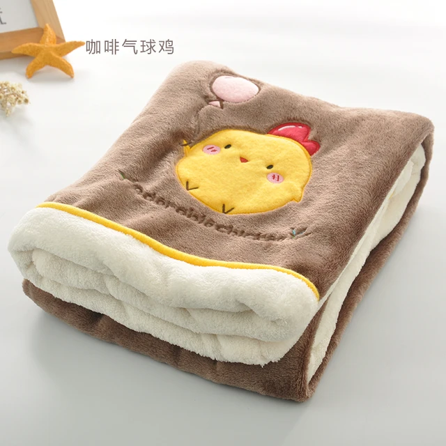 Double layer Weighted Blanket Thick Soft Throw Blanket on Sofa Bed